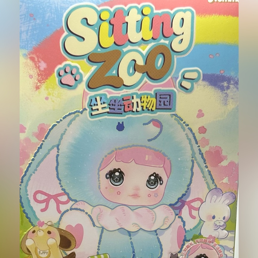 Taro Paste Bunny Nommi Sitting Zoo Series Small Plush - Picture 4 of 5